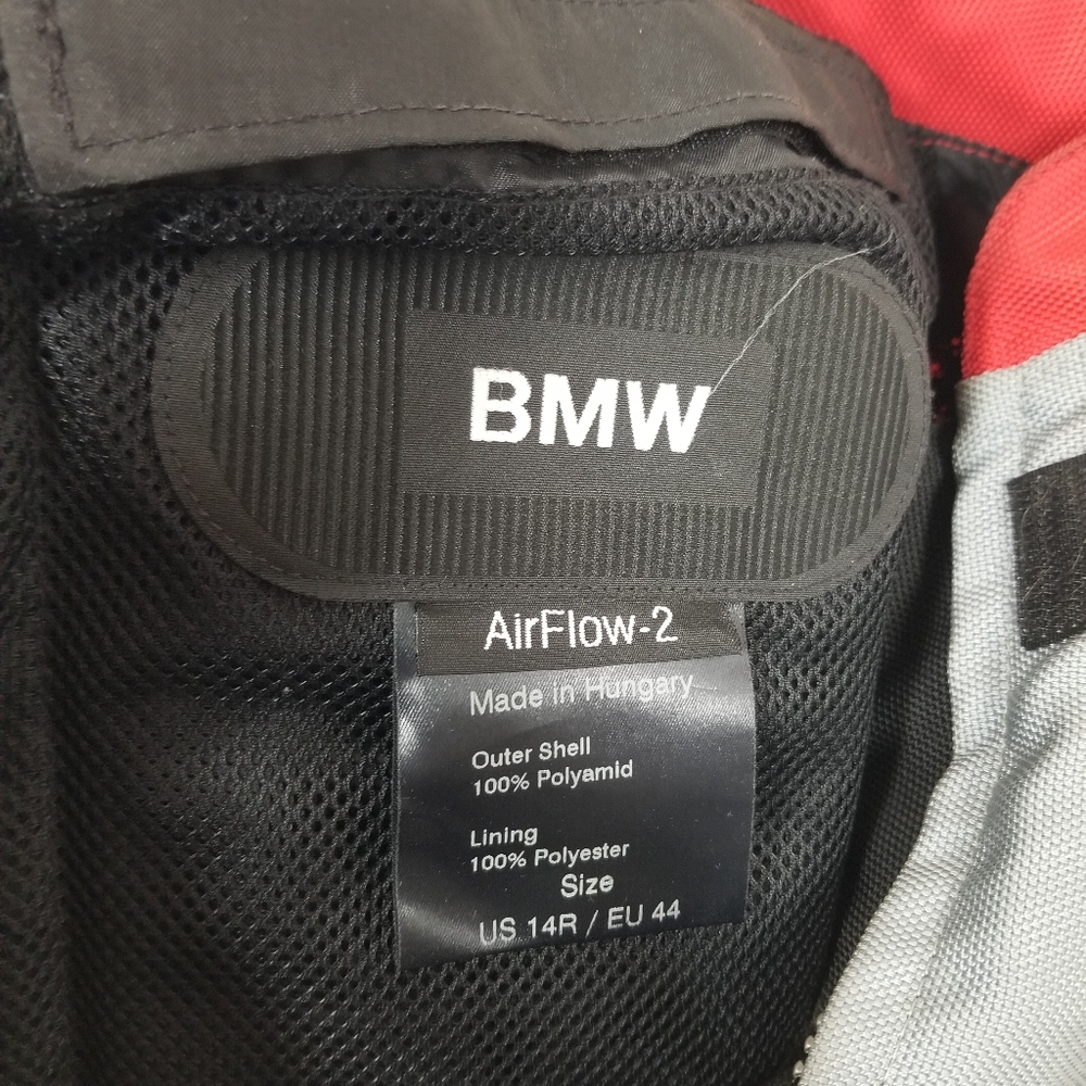 Bmw Airflow 2 Red Gray Armored Motorcycle Riding Jack… - Gem